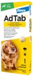 AdTab antiparazitare externă câini, comprimate masticabile 11-22 kg / 1 tabletă