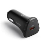 Spigen ESSENTIAL autós töltő Type-C aljzat (30W, PD gyorstöltő 3.0) FEKETE ACP08699 (ACP08699)