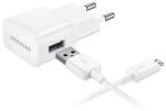 Samsung hálózati töltő USB aljzat (8W + ECB-DU4AWE/ECB-DU68WE microUSB kábel) FEHÉR EP-TA50EWE_ECB-DU4AWE / ECB-DU68WE (EP-TA50EWE_ECB-DU4AWE / ECB-DU68WE)