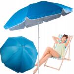 VERK GROUP Nagy Strand Napernyő Kerti Uv Szűrő Összecsukható 170cm (14415)