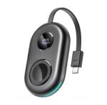 JOYROOM vésztöltő (2500mAh, 3W, gyorstöltő, Apple Watch töltő, LED kijelző, Type-C kábel) FEKETE JR-W09_B (JR-W09_B)