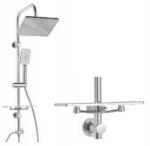INVENA Esőzuhany szett 26 cm-es Polccal Akasztókkal (AU-32-001)