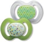 Baby-Nova Suzetă din silicon Baby Nova - Mărimea 2, 2 bucăți, verde (27250)