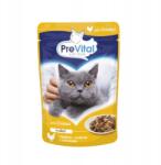 PreVital Nedves macskaeledel tasakban Csirke zselében 100g