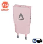 AVAX CH641P NANO SLIM 30W USB-C (PD3.0)+USB-A (QC3.0) pink hálózati töltő (AVAX CH641P) - pcx