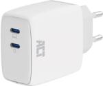 ACT AC2165 USB-C Charger 65W 2-port with Power Delivery PPS and GaNFast White (AC2165) - pcx