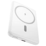 hoco. J140A vésztöltő Type-C aljzat (5000mAh, 20W, PD gyorstöltő 3.0, wireless, MagSafe) FEHÉR J140A_W (J140A_W)