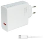 Xiaomi hálózati töltő USB aljzat (120W, PD gyorstöltő 3.0 + Type-C kábel) FEHÉR MDY-13-EE + TYPE-C (MDY-13-EE + TYPE-C)