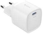 DEVIA EXTREME MINI hálózati töltő Type-C aljzat (20W, GaN, PD gyorstöltő) FEHÉR ST399886 (ST399886)