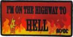 AC/DC Highway To Hell Flames Vasalható tapasz (ACDCPAT16)