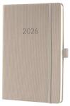 Sigel Naptár, A5, heti, 2026, kemény borító, SIGEL "Conceptum", taupe C2660 (C2660)