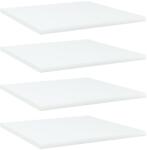 vidaXL 4 db fehér szerelt fa könyvespolc 40 x 40 x 1, 5 cm (805170)