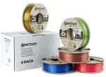 Spectrum Filament PLA Spectrum Silk 5x250g, mix, Auriu Glorioso, Cupru Picant, Verde Măr, Roșu Rubin, Albastru Indigo