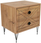 Hanah Home Luna Pine éjjeliszekrény, világosbarna