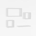 Hanah Home Babi White polc, 4 db, fehér