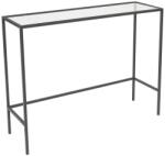 4-Home Tabelul decorativ Canvas negru, negru Masa de cafea