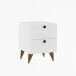 4-Home Măsuță de noptieră Kada White, alb
