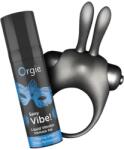 Orgie Bunny - vibrációs péniszgyűrű szett (fekete) - vagyaim