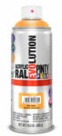 PINTY PLUS Evolution oldószeres akril festék spray 400 ml, RAL 2003 pasztell narancssárga színű | PINTY PLUS 400