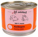 All Animals kutyamacská konz. Őrölt kacsa 200g