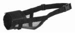  Nylon szájkosár hálóval, poliészter, fekete S-M 17 - 23 cm