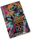 Realsystem Diák zsebkönyv REALSYSTEM papírborító 125x205mm graffiti 2025-2026 (5313-60) - wondex