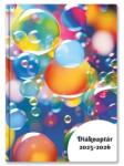 TopTimer Diák zsebkönyv TOPTIMER papírborító B/6 heti 120x170mm Gömbök 2025-2026 (26D100J-00E)