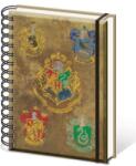 Pyramid International Napló Harry Potter - Rokfort címer és házak