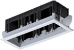  Modena 3 Module Recessed Box With Frame White (92mod3gr-wh)