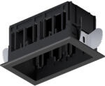  Modena 2 Module Recessed Box With Frame Black (92mod2gr-bl)