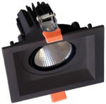  Square Led Movable Spot Light 15w 230v 3000k Black (92dl81f1530-bl)