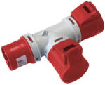  Ec690 Adaptor 1 Plug/2sockets 3p+e 16a Ip44 (ec690722)