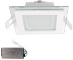  Led Panel üveg Szögletes 6w 4000k+inverterrel (99led642e)