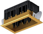  Modena 2 Module Recessed Box With Frame Brass (92mod2gr-br)