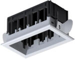  Modena 2 Module Recessed Box With Frame White (92mod2gr-wh)
