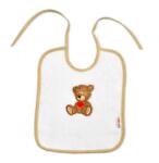 Baby Nellys Baba Nellys Teddy Bear előke - fehér