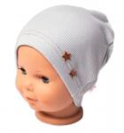 Baby Nellys Bordás csillagkalap - szürke Velikost koj. oblečení: 68/74 (6-9m)