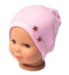 Baby Nellys Bordás csillagkalap - rózsaszín Velikost koj. oblečení: 68/74 (6-9m)
