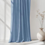 Goldea draperie cu amestec de in - albastru 160x145 cm