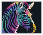  Neon Színátmenetek Zebra Portré - számfestő készlet