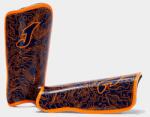 Joma Panther Shin Guards Navy Blue Coral M