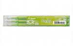  Rollertoll betét, golyóméret 0, 7mm, 3 db/csom Pilot Frixion Ball, írásszín világoszöld