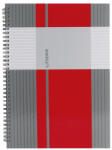 Marker Spirálfüzet A6, 80lap kockás, keményfedelű Marker Linear - toptoner