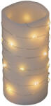 Somogyi Elektronic MLF 26/WW micro LED-es fényfüzér, 2 m / 20 db melegfehér micro LED, állófényű, átlátszó vezeték, időzíthető, gombelemes, lapos elemtartó, beltéri kivitel (MLF-26-WW)