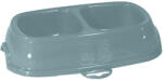 Stefanplast STEFANPLAST Break 13, castron dublu, plastic cu antiderapant, 0.2L+0.2L, albastru