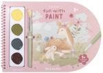 Little Dutch Carte pentru pictat cu acuarele incluse - Fairy Garden - Little Dutch Carte de colorat