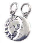 Flippy Pandantiv din Argint 925 Jolie Silver, Model Soare si Luna, 18 x 12 mm, 1.2 g (teo-05873)