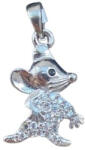 Flippy Pandantiv, Jolie Silver, Argint 925, Model Soricel cu Zirconii, 1 g, 15x10 mm (teo-09216)
