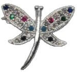 Flippy Brosa din Argint 925 Libelula cu Zirconii (teo-05791)