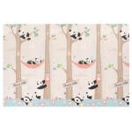 Flippy Covoras pentru Copii, Flippy, cu 2 Fete, Model Panda Party, din XPE+PE, Impermeabil, Antiderapant, Protectie Termica, +3 Luni, Pliabil, 180 x 200 x 1 (teo-135733) Covor